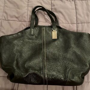Coach Black Pebble Leather Purse